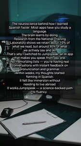 I switched from Duolingo to Jumpspeak and I feel my brain is smarter than AI?👇 Traditional language apps: ❌ Use only your fingers (no speaking practice) ❌ No feedback on speaking & pronunciation ❌ Does not prepare you for real-life conversations ❌ No real-life context ❌ Boring and old traditional methods - i.e. flashcard & quizzes Jumpspeak’s AI Immersion app: ✅ Learn a new language by speaking on day one (17 languages available!) ✅ Master your pronunciation with real-time AI speech feedback ✅ 