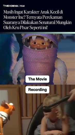 Media Creative Pedia | Dibalik karakter anak kecil "Boo" di film Monster Inc yang terjebak dalam dunia monster bersama Mike Wazowski dan James p. Sullivan, ada... | Instagram