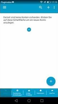 Haushaltsbuch App - Konten erstellen, bearbeiten und löschen