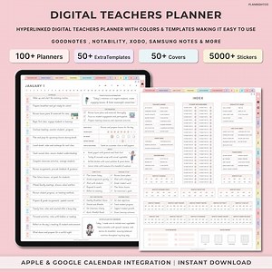 Digital Academic Planner, Teacher Planner, Lesson Planner, Back to School, Teaching Planner, Goodnotes Planner, Teacher Templates, iPad Plan - Etsy Australia