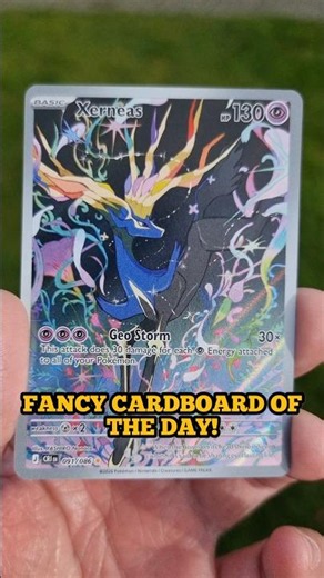 Xerneas Illustration Rare from Pokemon TCG Chaos Rising 🏵️🌱🌸 #pokemoncards #chaosrising