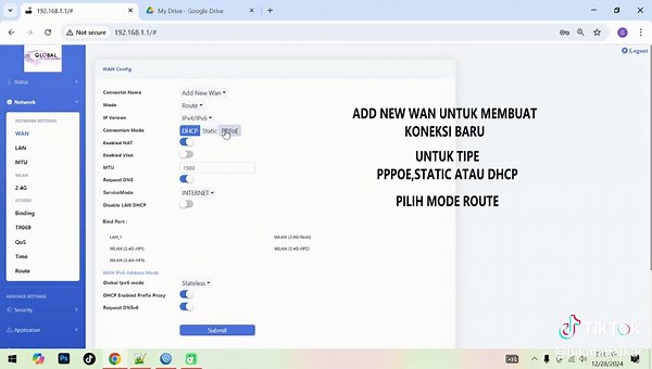 Tutorial PPPoE dan Hotspot untuk ONT XPON GL-01