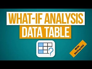 What If Analysis Data Table in Excel | Step by Step Easily Explained