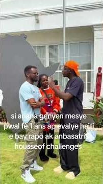 ariana kap adrese li ak zansèt yo avanl moute drapo wan