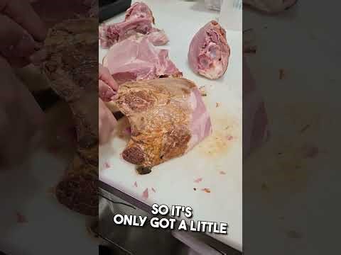 How to debone a bone in leg ham