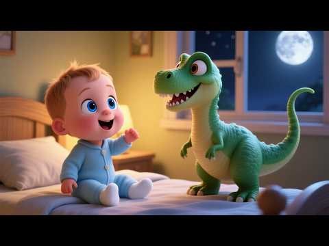 Sleepy Dinosaur Pillow Fight 🦖 | Fun Bedtime Song for Kids | Cute Nursery Rhyme