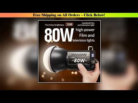 ZU80/ZU60 Photo Studio Light COB Bi-Color 2500-8500K CRI?95 TLCI?97 With Diffuser LED Video Lights