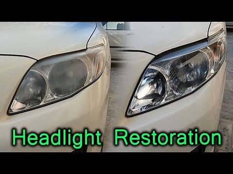 How to restore headlights using Toothpaste | Baking Soda | Acetone