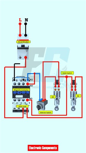 How to Wire Selector and Limit Switches#electricalengineering #ElectricalEngineering #electricalwork #electricity #electric #ElectricalWork | 𝐄𝐥𝐞𝐜𝐭𝐫𝐨𝐧𝐢𝐜 𝐂𝐨𝐦𝐩𝐨𝐧𝐞𝐧𝐭𝐬