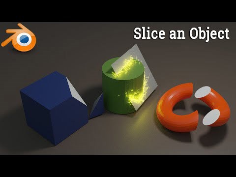 How to create a slice with sparks on an object in Blender #oe252