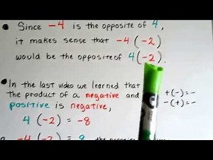 Algebra I #2.5b, Multiply two negative rational numbers