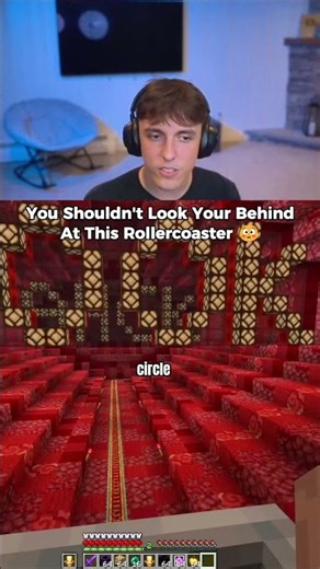The scariest rollercoaster in Minecraft #shorts #gaming