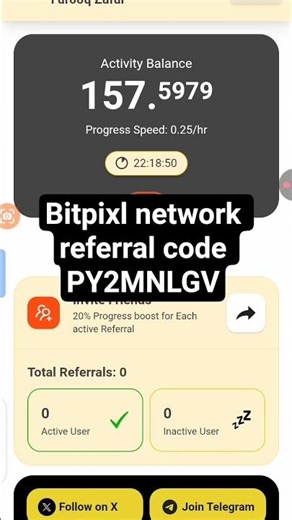 bitpixl network referral code invitation code mining app #bitpixl #network #earningapp #kyc #shorts