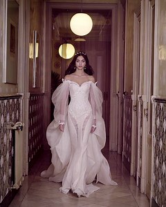 1.7K shares · 1.3K comments | For a #vintage soul. Pure definition of the #Victorian era, an homage to Queen Victoria's #WeddingGown. The #Thelma dress and the #Ossie train. #NewCampaign | Galia Lahav House of Couture | Facebook