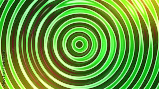Green and Yellow Concentric Circles Motion Background Loop – Abstract Radial Wave Animation with Vibrant Gradient Light for Technology Presentation, Music Visualizer, Corporate Intro, Event Screen