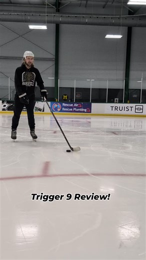 I really liked using the CCM Trigger 9. My favorite aspect of this stick is the weight balance between the bottom of the blade and knob. I thought this was a better stick than my previous Bauer Hyper 2 Lite. A stick can be light but if it's unbalanced it just doesn't work for me. With the price point of $229.99 it beats out a lot of the "top of the line" sticks which go for over $300. I give it a 8/10! 🏒 #Playitagainsportsmansfieldtx #ccmhockey #coachadamreview | Play It Again Sports - Mansfiel