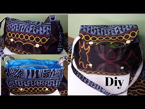 TUTO/ SAC À MAIN EN WAX /PATRON + COUTURE/ DIY FACILE.