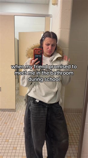 By the time she comes I have to leave like?? #relatable #school #bathroom #trend #fit