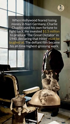 Did you know Charlie Chaplin self-funded his most famous film to mock Hitler when Hollywood refused? #historyfacts #didyouknow #worldhistory | Ancient Files