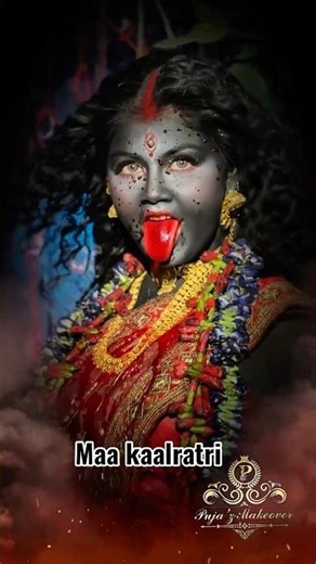 🙏🏻Maa Kaalratri makeup look #makeup #viral #shorts #art #reels
