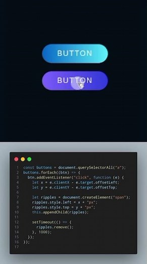 This button animation is crazy 🔥HTML can do THIS?! This is the power of css🎉