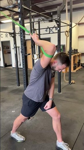 banded front rack stretch