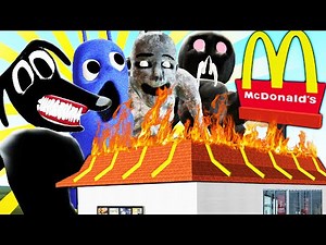 TREVOR HENDERSON MOB INVADES MCDONALD'S (Garry's Mod Sandbox) Nextbot Survival
