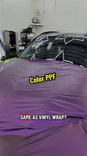 What would you compare color ppf to? #wraps #carwrap #wrapping #ppf #wrappedcars