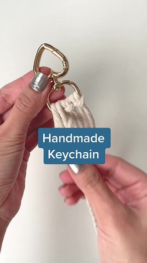 DIY Handmade Macrame Keychain Tutorial