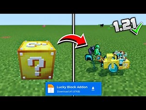 Lucky Block Addon Minecraft PE/BE 1.21 || Craftable Lucky Block Minecraft 1.21