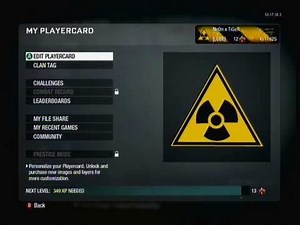 How to Make a radioactive hazard sign playercard emblem in Black Ops
