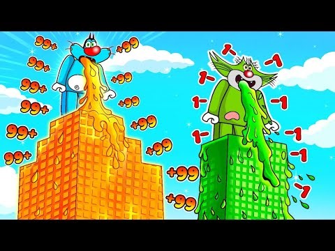 Vomit To Reach The Top In Roblox Ft.Oggy