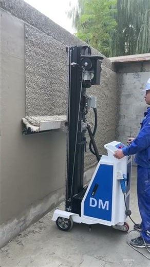 The procces smoothing plester for building Construction