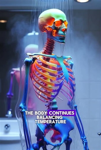 What Cold Showers Do Inside Your Body 🧊 #anatomy #humanbody