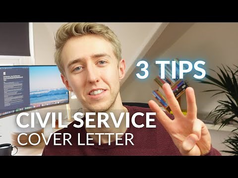 Civil Service - How To Write Your Cover Letter/Supporting Statement (3 Tips)