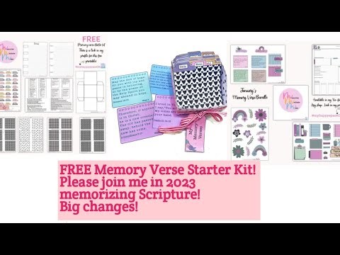 FREE Memory Verse Starter Kit | Join me in 2023 memorizing Scripture! | Big changes @My HappySpace!