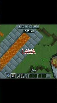 Infinite lava source in Minecraft #minecraft