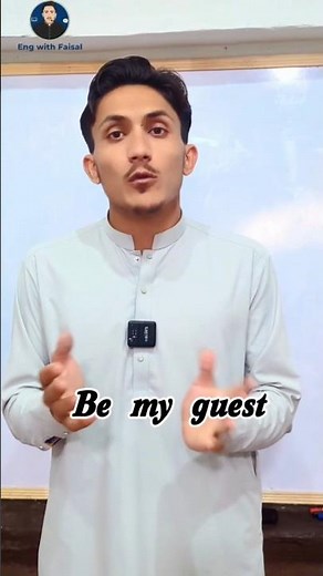 Learn English Daily: Be My Guest Meaning & Usage.engwithfaisal #vocabulary