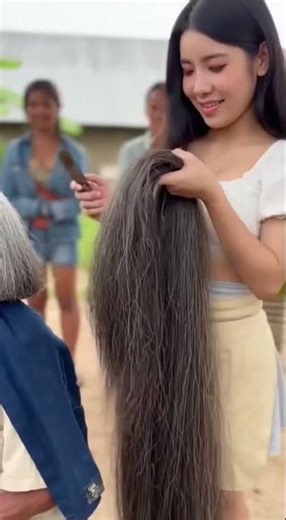 Let's give Uncle a haircut, his hair is very long. #HelloWorld