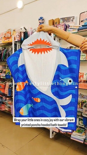 PRETTY LITTLE THINGS on Instagram: "These poncho style hooded towels / bath robes are good for kids 0-7 years of age.... Perfect for Pool parties, beach vacations, swimming pool sessions or just chilling out at the beach or pool. Kids would love to be wrapped in them as the prints are super cute Available on the website now Pls visit www.prettylittlethings.in to place orders. #prettylittlethings_india #prettylittlethings #kidstowels #bathrobes #swimmingessentials #bathtowels #kidsgifts #gift #re