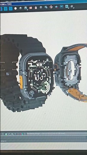 apple watch ultra 3 model made in 3ds max