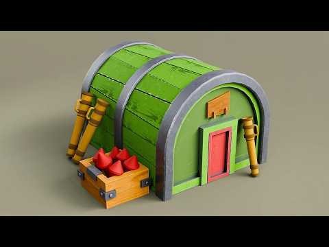 Barracks 3D Modeling Tutorial Made in Blender [Nyx Blender3D]