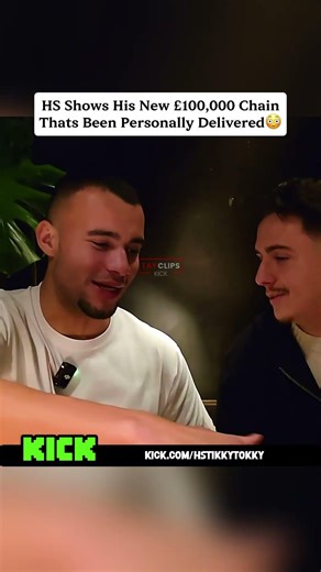 HS Shows His New £100,000 ChainThats Been Personally Delivered😳 #hstikkytokky #chain