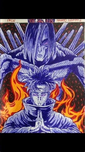 1️⃣ “Pain Naruto Drawing 😳🔥 Ultra Realistic Pencil Art”2️⃣ “Pain Almighty Push Drawing