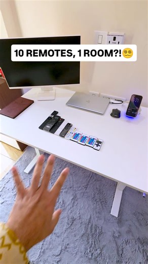 Techweu | Games, Technology and Gadgets on Instagram: "Smart Home bola tha, Remote ka Godam bana diya! 🤯😂 Seriously, changing batteries for all of these is my new full-time job. 👇 How many remotes do you have in your room? Comment below! #GamingSetup #TechStruggle #SmartHomeProblems #IndianGamer #techweu TechWeU"
