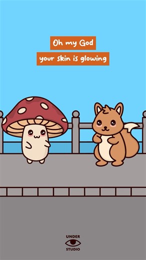 I’m Shining ✨ Mushie & Squirrel | Relatable Animation Meme | Original Audio: ‪@kaylamichellefisher‬