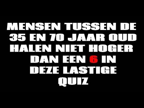 Geldt dit ook voor jou?