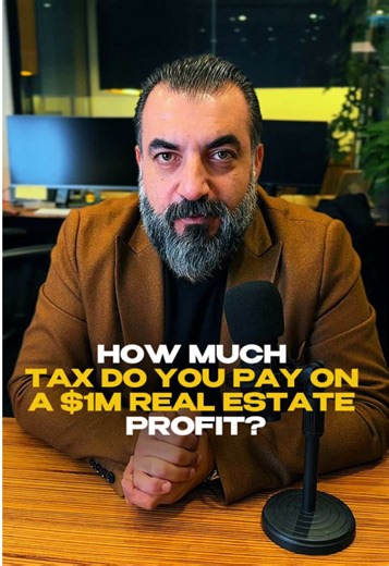 How Much Tax Do You Pay on a $1M Real Estate Profit? If you want to invest in Dubai contact me and I will work it out for you🙌 #Dubai #realestate #property #uae