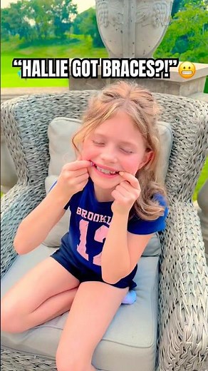 HALLIE GOT BRACES?! 😬 YOU NOTICED TREND! 🦷 #shorts #funny #comedy #braces #trending #viral #reels