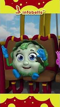 The Wheels On The Bus - Bus Song | Malayalam Rhymes and Kids Cartoons | Infobells #kidssongs